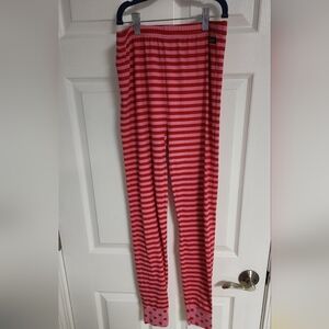 Matilda Jane Red and Pink Striped Pajama Bottoms